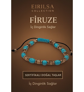 Sertifikalı Doğal Firuze Bileklik – İç Dinginlik Huzur ve Negatif Enerjiye Karşı Koruma (Çok Renkli)