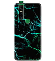 Infinix S5 Pro Kılıf Silikon Desen Green Thunder 1693