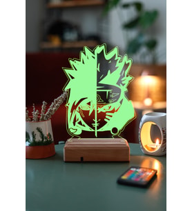 Naruto Sasuke Uchiha - Naruto Uzumaki 16 Renk Anime Gece Lambası