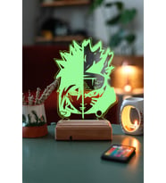 Naruto Sasuke Uchiha - Naruto Uzumaki 16 Renk Anime Gece Lambası