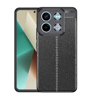 Xiaomi Redmi Note 13 5G Kılıf Redclick Deri Görünüm Silikon Kapak