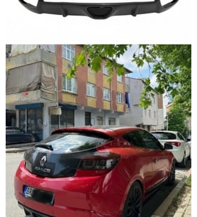 Renault Megane 3 RS Egzoz Görünümlü Difüzör 4 Kapı (Plastik) (Standart)