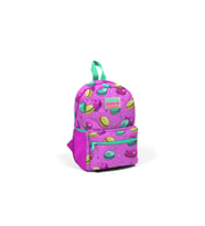 Coral High Kids Açık Pembe Makaron Desenli İki Bölmeli Yuva Sırt Çantası 23325