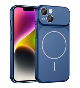 ?Phone 13-14 ile Uyumlu 17 Pro G�r�n�ml� Magsafe Destekli Kablosuz ?arj �zellikli Kamera Lens Korumal? ??k Metal G�r�n�ml� Telefon K?l?f?