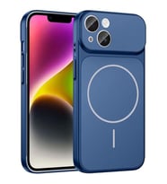?Phone 13-14 ile Uyumlu 17 Pro G�r�n�ml� Magsafe Destekli Kablosuz ?arj �zellikli Kamera Lens Korumal? ??k Metal G�r�n�ml� Telefon K?l?f?