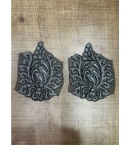 13X10 CM 2 Lİ  NAKIŞ İŞLEME GÜPÜR APLİKE DİKİŞ AKSESUARI