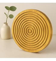 Ahşap Bambu Sunum Tepsisi 28 cm - Çift Taraflı