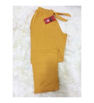 Cepli Viskon Kadın Pijama Altı r6 (Sarı)