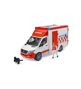 Bruder Mercedes Benz Sprinter Sirenli Ambulans ve Ekibi BR02676