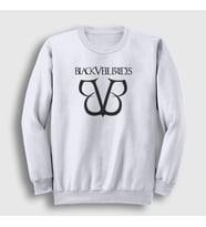 Presmono Unisex Beyaz Logo Black Veil Brides Sweatshirt 18902tt (Beyaz)