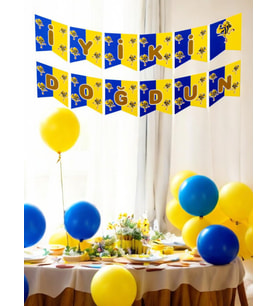 Taraftar Sarı Lacivert Banner