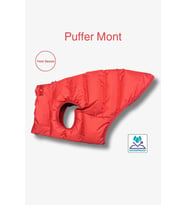 Köpek Kıyafeti, Puffer su geçirmez köpek montu, Küçük ve orta ırk köpek kıyafeti (Kırmızı)