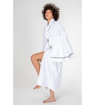 Cotton Box Classic Bornoz Seti Mahur Beyaz Unisex M-L