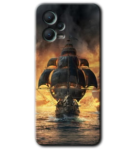 Redmi Note 12 5G Kılıf HD Desen Baskılı Kılıf - Siyah İnci