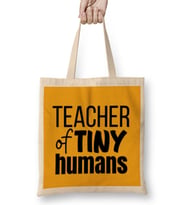 Teacher Gift-Learning Inspire-Science Student School Inspirational KIDS WOMEN Men Bez Çanta Uzun Saplı