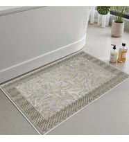 2'li Set Banyo Paspası, Yumuşak Banyo Halısı, Kaymaz Dot Tabanlı, Su Emici, Makinede Yıkanabilir - 50x60-60x100 cm