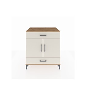 Kronos Şifonyer 2 Raflı 2 Çekmeceli 2 Kapaklı 88x59x96 Çam-Aytaşı