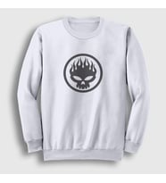 Presmono Unisex Beyaz Logo The Offspring Sweatshirt 177473tt (Beyaz)