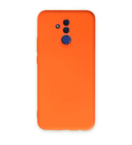 Huawei Mate 20 Lite Kılıf Nano İçi Kadife Silikon - Turuncu