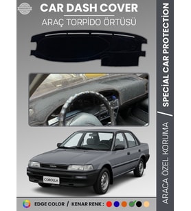 TOYOTA COROLLA (1988-1991) Torpido Örtüsü Panel Halısı Torpido Koruma Tam Uyum UV Koruma Kaymaz