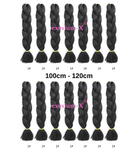 X-Pression Afrika Örgüsü Ve Rasta Için Sentetik Saç 100gr-1