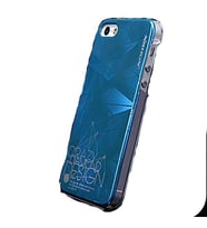Nillkin iPhone SE/5S/5 ile Uyumlu Sert Kauçuk Kılıf (3D Shadow) Buz Mavi Rengi