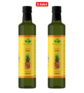 2 Adet Ananas Sirkesi Doğal Fermantasyon Detox Sirke 500 Ml