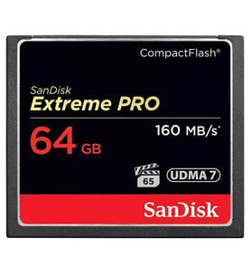 Sandisk Extreme Pro 64 GB 4K CF Compact Flash Hafıza Kartı 160mb/s