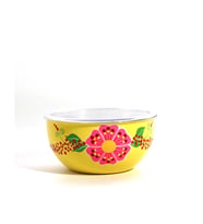 Kapaklı Sarı Kase (18 Cm)