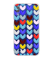 PrintiFy Samsung Galaxy M10 ile Uyumlu Water Color 1  Kamera Korumalı Şeffaf  Kılıf