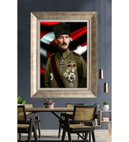 Gümüş Çerçeveli Atatürk Tablo za121