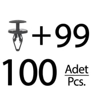 Opel, Ford, Land Rover için Davlumbaz, Panjur Klipsi-100'lü