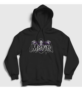 Presmono Unisex Siyah Crimson Ghost The Misfits Kapüşonlu Sweatshirt 174743tt