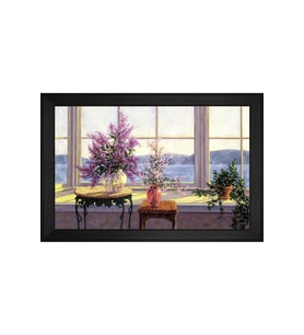 Manzara Temalı Kanvas Tablo 50 x 70 cm Siyah Çerçeve