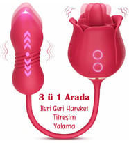 Do it Love - Sonsuz Zevk Gül Vibratör – İleri Geri Hareket, Titreşim ve Yalama (STD)