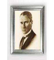 Gümüş Çerçeveli Atatürk Tablo cv996