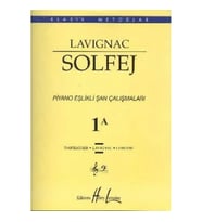 Lavignac Solfej 1A Piyano Eşlikli Şan Çalışmaları (Büyük Boy)