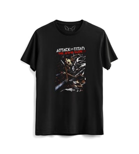Attack On Tıtan  Siyah Tshirt