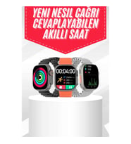 Mey İthalat® Android ve İOS Uyumlu Uyku ve Sağlık Takibi Yapabilen 3 Kordonlu Akıllı Saat