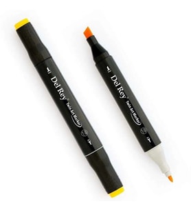 DEL REY TWIN MARKER YR33 MELON YELLOW