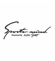 Sports Mind Audi Sports Sticker siyah 21x10 CM (Siyah-Siyah)