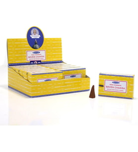 Nag Champa Konik Tütsü- backflow cones (Geri Akışkanlı)(Premium Natural Incense Cones) (7 Chakra)
