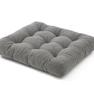 Döşemelik Kumaştan Yer Pufu Sandalye Minderi Yer Minderi 60x60 cm (Açık Gri)