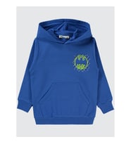 Batman Erkek Çocuk Kapüşonlu Sweatshirt 2-5 Yaş Saks Mavisi (SAKS MAVI)