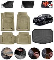Nissan Qashqai 2022-2026 Alt Uyumlu Paspas Araca Özel Bagaj Havuzu MBS Bej