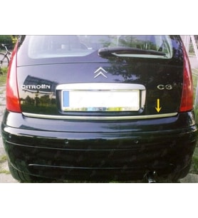 Citroen C3 Krom Bagaj Alt Çıtası 2002-2009 Paslanmaz Çelik
