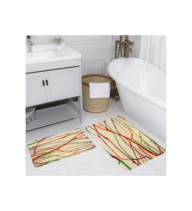 Eliana Home Baskılı 2'li Banyo Paspas Takımı RVG5178