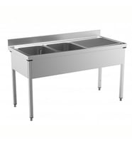 Electrolux Professional 2 Evyeli Tezgah, Evyeler 600x500 Mm, Damlalığı Sağda - 1800 Mm LG1826DXPN