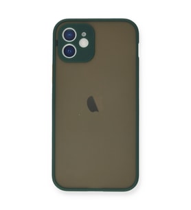 iPhone 12 Mini Kılıf Montreal Silikon Kapak - Yeşil