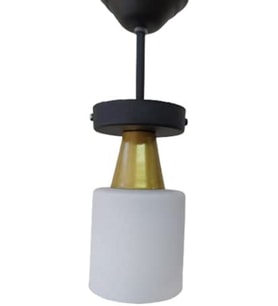 MYLİGHTS  MODERN  TEKLİ  AVİZE SİYAH  OPALK CAMLI